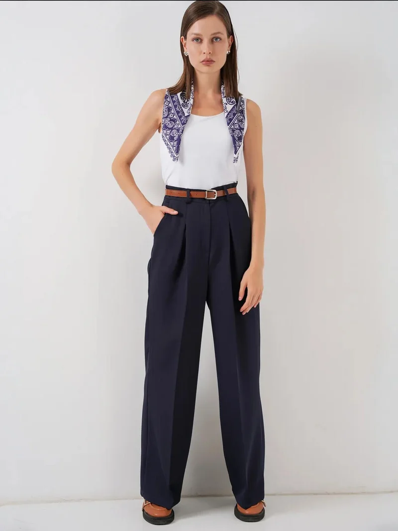 BIG DART BDART High Waist Pleated Palazzo Pants
