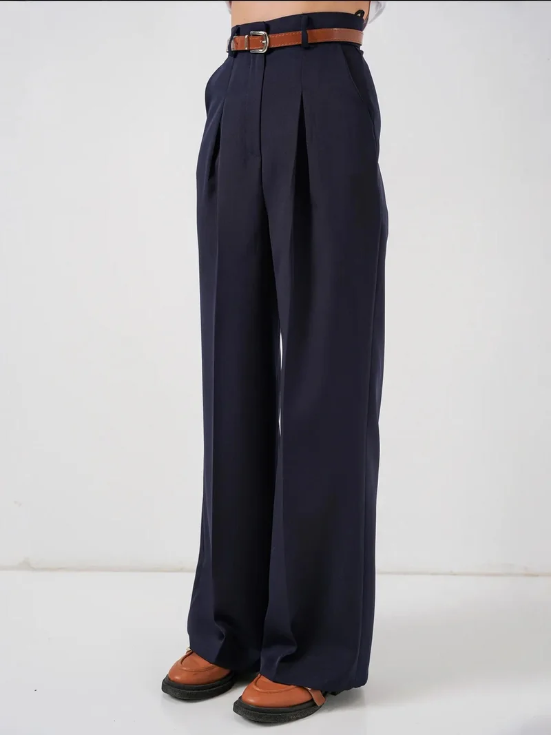 BIG DART BDART High Waist Pleated Palazzo Pants