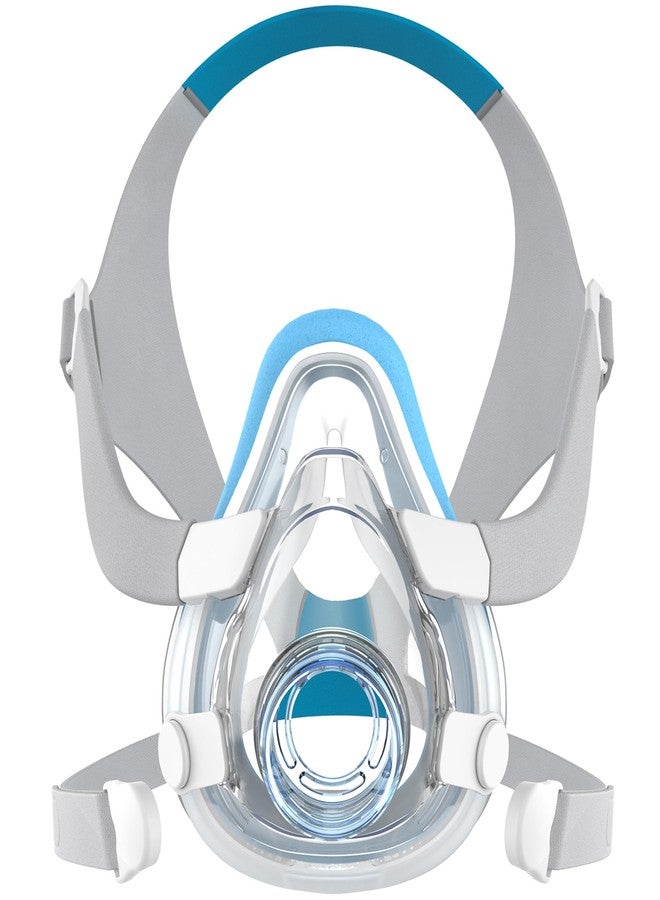 MEDICOLOR Replacement Set for AirTouch F20, Includes Head Strap, Frame & Blue Foam Cushion (Upgrade Version) – Extra Softness Comfort CPAP Supplies, No Elbow, Medium - Image 1