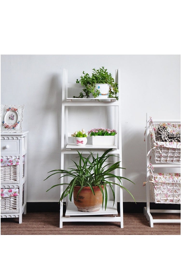 Generic FFD Foldable Wooden Tiered Plant Stand for Indoor & Outdoor Use – Corner Flower Pot Stand, Multi-Tier Planter Rack for Patio, Garden, Home & Living Room Decor"  - Image 5