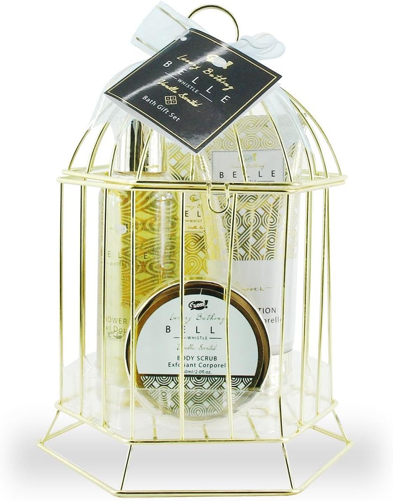 Gift Box for her Aloe Vera Peppermint Bath Products Christmas Gift Beauty Gift Original Gift for Women Birthday Gifts for Mum Body Care and Wellbeing Sets Shower Set BELLE WHISTLE