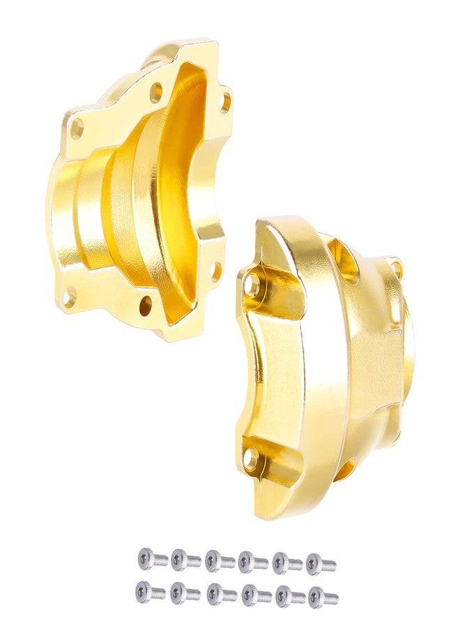 Hobbypark Brass Axle Diff Cover Differential Heavy Weight (Front & Rear) for Redcat Gen8 Scout II 1/10 RC Crawler Car (2-Pack) - Image 1
