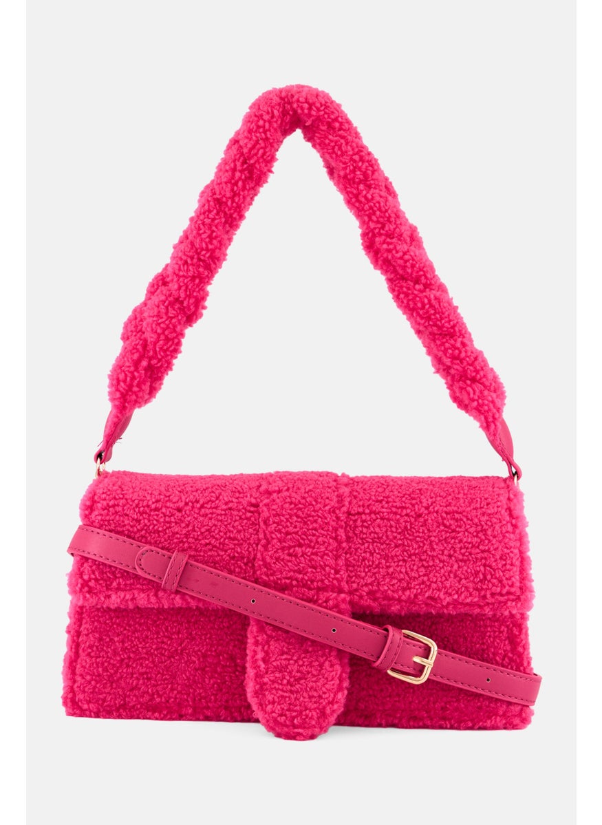 Women Faux Fur Satchels Bag 16 H x 27 L x 8 W cm, Pink - pzsku/Z88EF796D7EA73EDDAF46Z/45/_/1737728288/2c3a5f01-ad24-4bef-87e2-cdf8a727091b