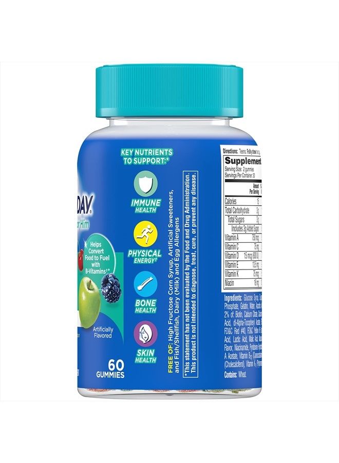 ONE A DAY فيتامينات متعددة للمراهقين من ون أ داي له، جوميز فيتامينات مضغية مع فيتامين أ، ج، د، هـ وزنك لدعم صحة المناعة، الطاقة البدنية والمزيد، 60 حبة - Image 2