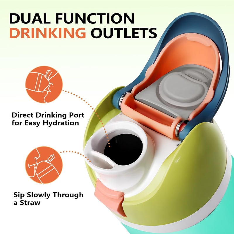 TideBloom Replacement Lid for Owala Freesip, One Button Water Bottle Top Lid Compatible with Owala Cup 16oz 24oz 32oz 40oz, BPA-Free Leakproof Replacement Accessory for Owala Freesip (Dusty Blue) - Image 4