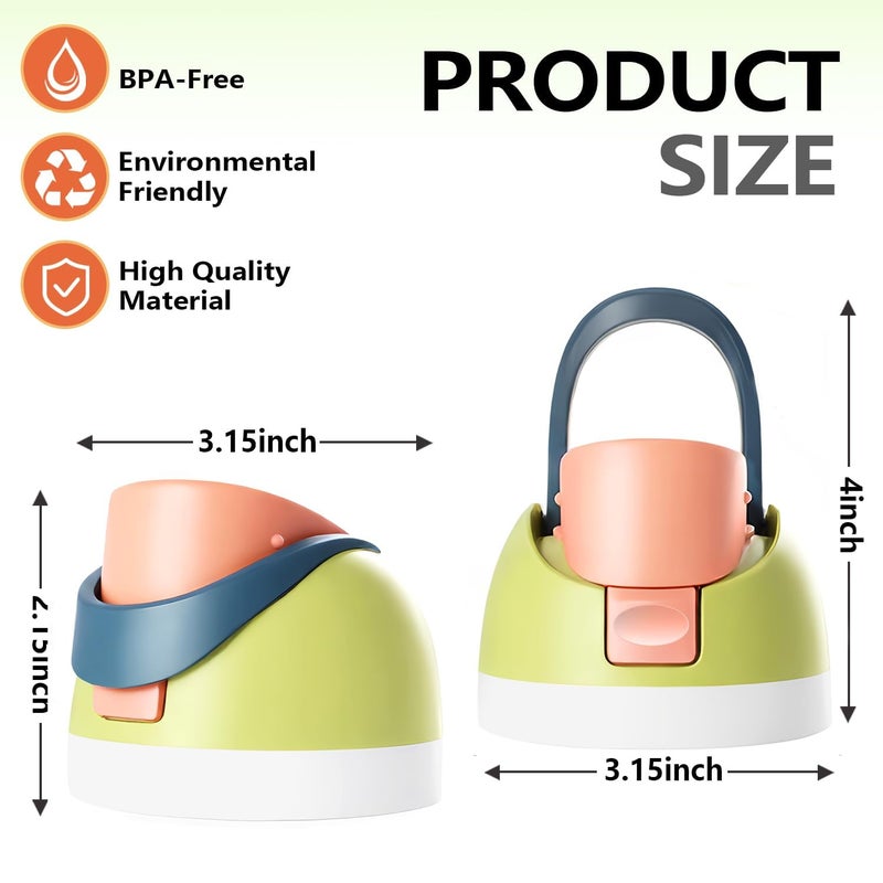 TideBloom Replacement Lid for Owala Freesip, One Button Water Bottle Top Lid Compatible with Owala Cup 16oz 24oz 32oz 40oz, BPA-Free Leakproof Replacement Accessory for Owala Freesip (Dusty Blue) - Image 5