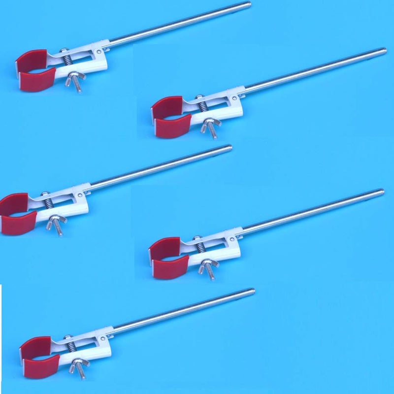SUCOHANS 5 Pcs Lab Clamp Retort Prong Jaw 2 Finger 10-50mm Adjustmentï¼ŒRubber Jaws Labs Universal Clamp (5) - Image 1
