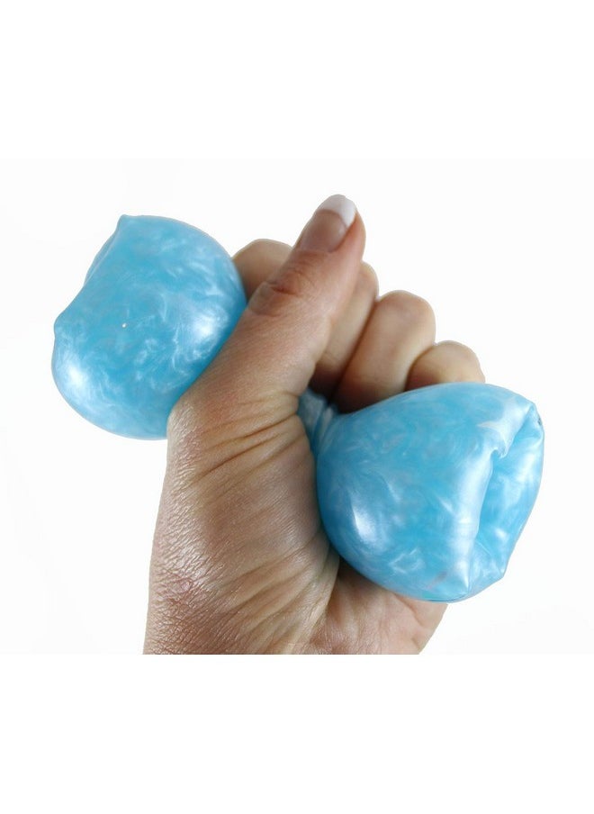 Curious Minds Busy Bags - Set Of 2 Large Pearl Swirling Water Trick Snake Stress Toy Slippery Tricky Wiggly Wiggler Tube Squishy Wiggler Sensory Fidget Ball Can'T Hold (Set Of 2 Random Colors) - Image 1