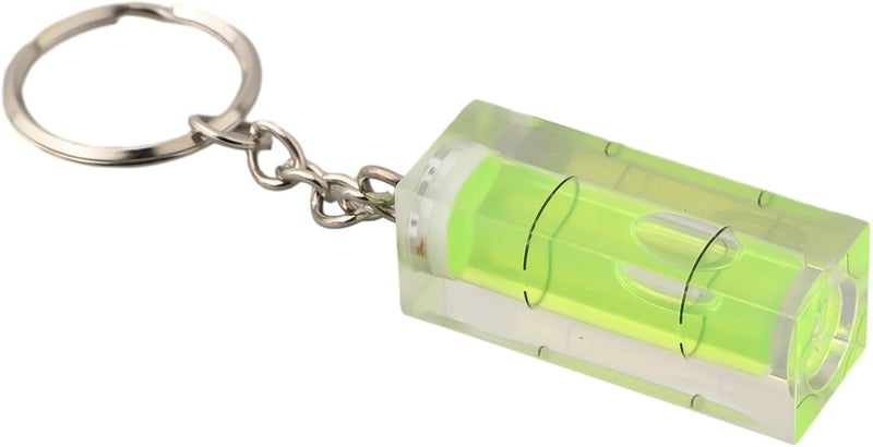 Green Square Acrylic Bubble Level For Precise Horizontal Measurement 40x15x15mm - Image 1