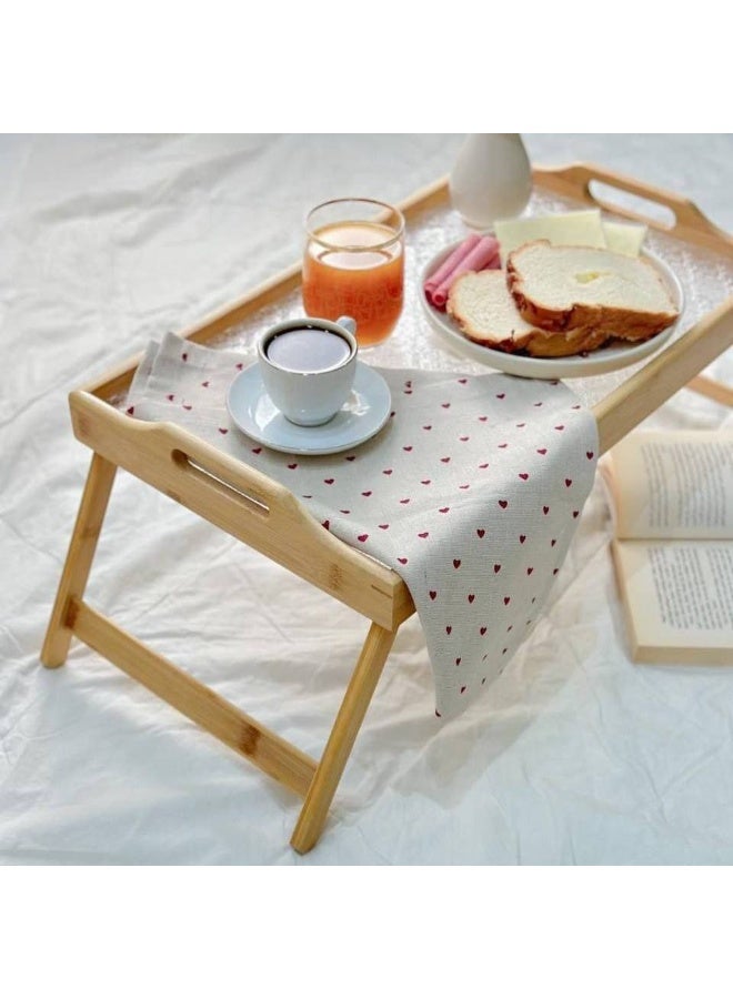 هابي هوم ترابيزة فطار أكريليك 2 في 1 قابلة للطي – سطح أكريليك مقاوم للخدوش مع إطار خشب بامبو متين، حجم 55×35 سم، مثالية للأكل، المذاكرة، العمل على الكمبيوتر المحمول، الدراسة، تناول الإفطار أو الشاي، سهلة التنظيف، خفيفة، ومناسبة للاستخدام اليومي في المنزل أو على الأريكة أو السرير - Image 5