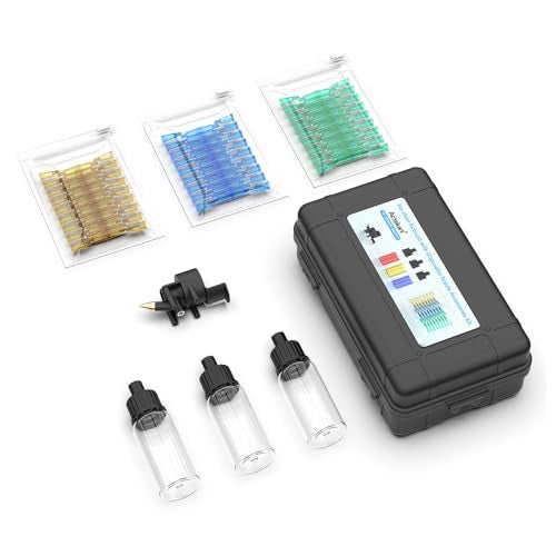 Actekart Airbrush Nozzles and Bottles Kit - 150pc Disposable Needles (0.2, 0.3, 0.5mm) with 3 Paint Bottles & 1 Spray Module | Compatible with TK-AB0077/TK-AB0078 No-Clean Airbrush - Image 4