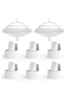 KASTWAVE 8 Pcs Papablic Duckbill Valves and Backflow Protector - Compatible with Spectra S1, Spectra S2, Spectra 9 Plus Breast Pumps. Not Original Spectra Pump Parts. BPA/DEHP Free  - Image 1