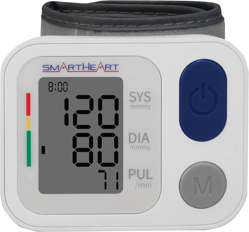 SmartHeart جهاز قياس ضغط الدم سمارت هارت  سوار للبالغين  ذاكرة لشخصين  398 قراءة إجمالية  سهل الاستخدام  تضخيم وتفريغ تلقائي - Image 2
