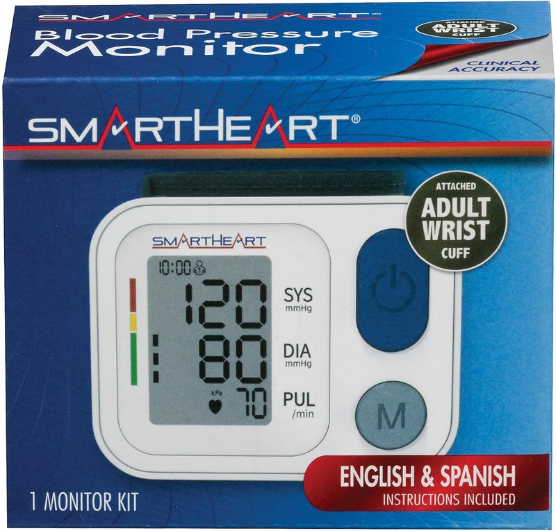 SmartHeart جهاز قياس ضغط الدم سمارت هارت  سوار للبالغين  ذاكرة لشخصين  398 قراءة إجمالية  سهل الاستخدام  تضخيم وتفريغ تلقائي - Image 3