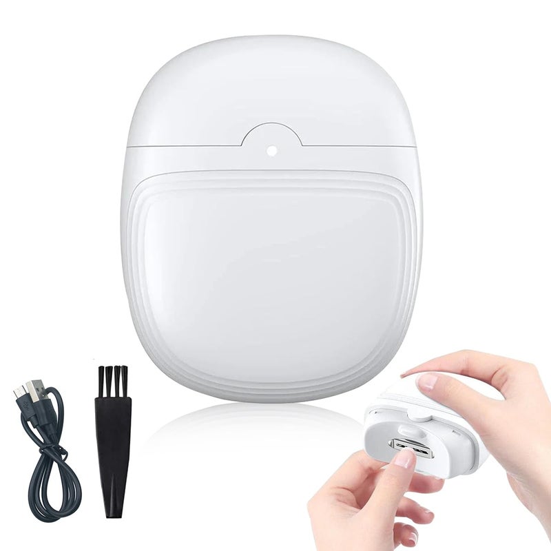MAYCREATE Baby Nail Trimmer For New Born Electric Nail Clipper with LED Light USB Rechargeable Nail Trimme For Baby with 2 Speeds Antisplash Nail Dust Bin - Image 1