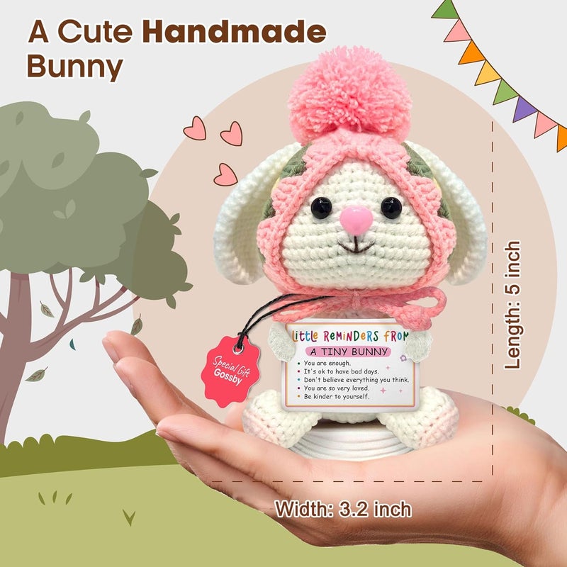 Gossby غزل بنموذج “Gossby Positive Bunny” – تذكيرات صغيرة من أرنب صغير… هدية ملهمة للنساء، مناسبة لعيد الميلاد أو عيد الميلاد أو لتقديم الدعم العاطفي، أو كهدية تحمل طاقة إيجابية للأصدقاء أو الزملاء في العمل أو المعلمين أو الأمهات. - Image 3