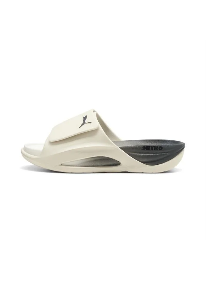 Puma Alpine Snow-Moody Gray-Feather Gray-PUMA Black NITROcat Slide Sandals Unisex  | Best Price UAE