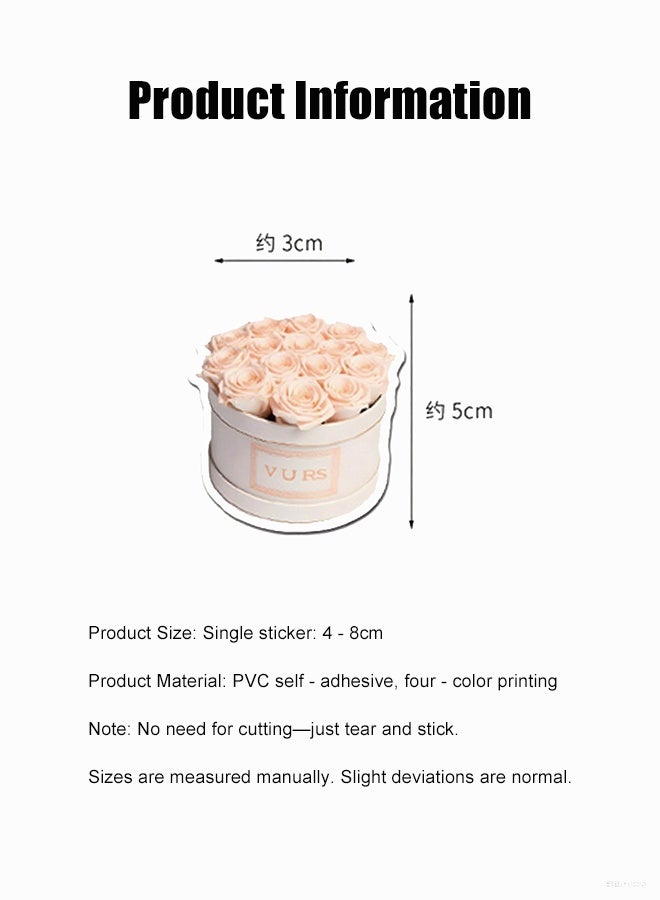 50PCS Gentle Ballet Pink Stickers for Girls Aesthetic Pink Graffiti Decals for Kids andTeens Cute Pink Stickers for Laptops Water Bottles Journals Bags and Phones​ - Image 5