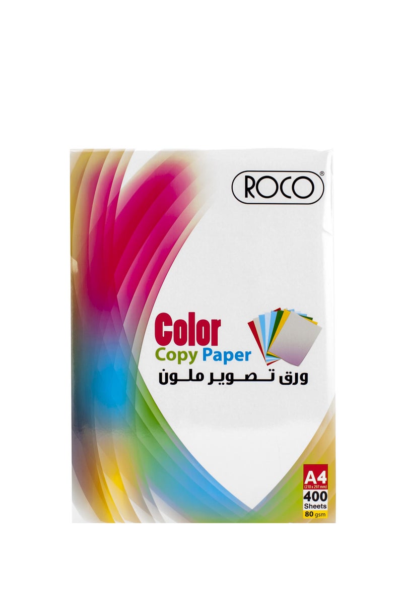 ROCO Color Copy Paper PlainYellowA480 gsm400 Sheets 