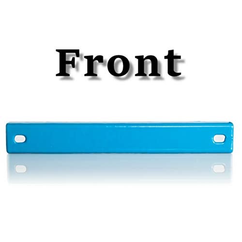 WFPOWER Rubber Coated Magnetic License Plate Holder, 2 Pack Strong Bar Magnet with Rubber Molded Plate for Test Driving, Dealer Demo License Magnet Plate Holder Blue with Screws - Image 3