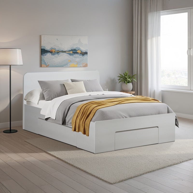 Home Box Movo Cervo Queen Bed with 3 Drawers - 160x200 cm - Image 1