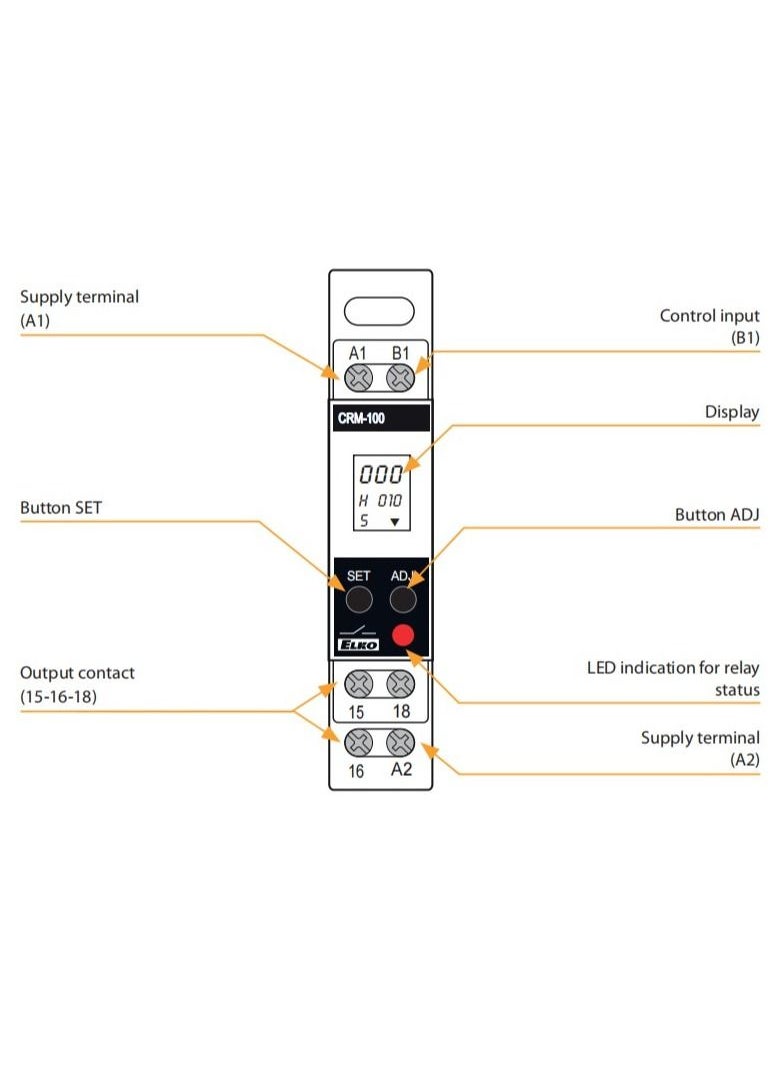 ELKO EP - Multifunction time relay with LCD display CRM - Image 1