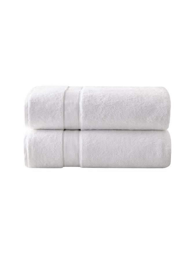 madison park Madison Park 800GSM 100% Cotton Luxurious Bath Towel Set Highly Absorbent, Quick Dry, Hotel & Spa Quality for Bathroom, 34" x 68", White 2 Piece  - Image 2