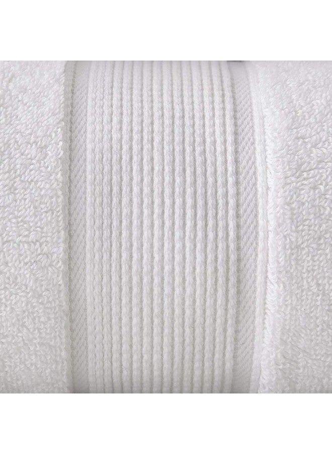 madison park Madison Park 800GSM 100% Cotton Luxurious Bath Towel Set Highly Absorbent, Quick Dry, Hotel & Spa Quality for Bathroom, 34" x 68", White 2 Piece  - Image 3
