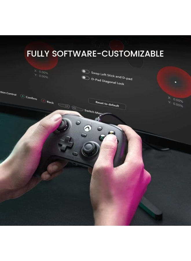General - Classic Gamepad GameSir G7HE Wired Xbox Gaming Controller Officially licensed Controller for Xbox Series X/S Xbox One Windows 10/11 PC Plug and play Video Game Controller with Hall Effect Sticks - Image 1