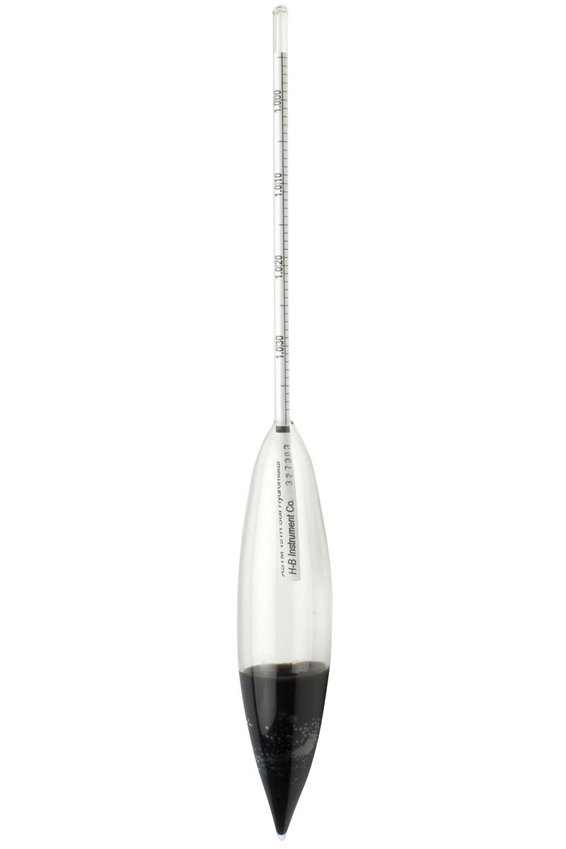 SP Bel-Art، H-B DURAC 0.995/1.038 تحليل التربة ASTM 151H هيدرومتر (B61891-3100)