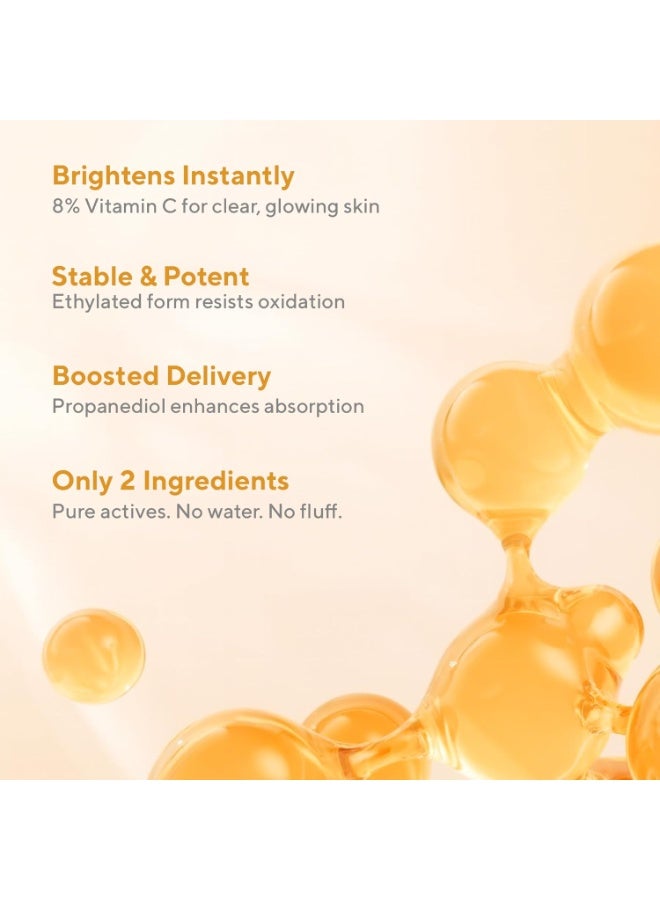 CosIQ Cos-IQ 8% Vitamin C Face Serum for Glowing Skin, 30ml | Highly Stable & Non Irritating Formula For Dull Skin | Beginner Friendly Serum for All Skin Types | Men & Women - Image 3