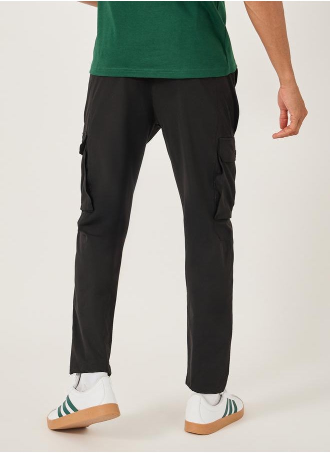 Fort Collins Mid Rise Straight Fit Track Pant with Drawstring by Styli  - Image 5