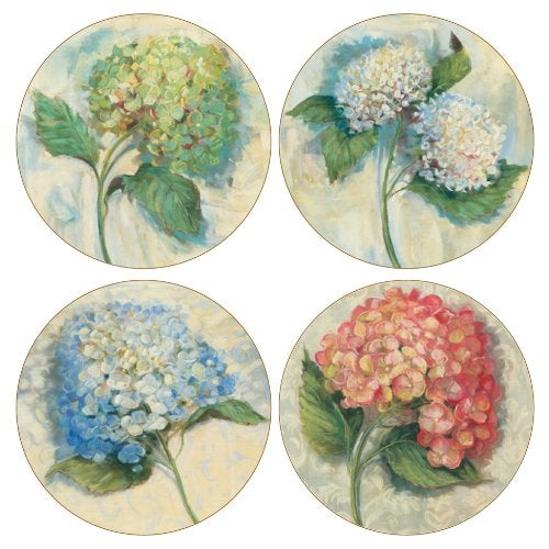 CoasterStone Hydrangeas Absorbent Coasters, 4-1/4-Inch, Set of 4 - Image 2