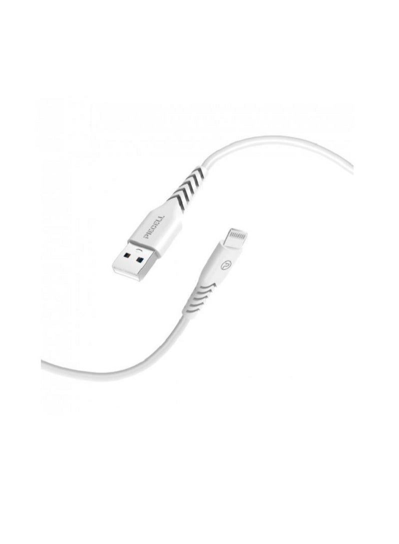 بايسيل كيبل ايفون 120 سم ماركة بيسيل الامريكية معتمد من ابل جلد ابيض - Image 1