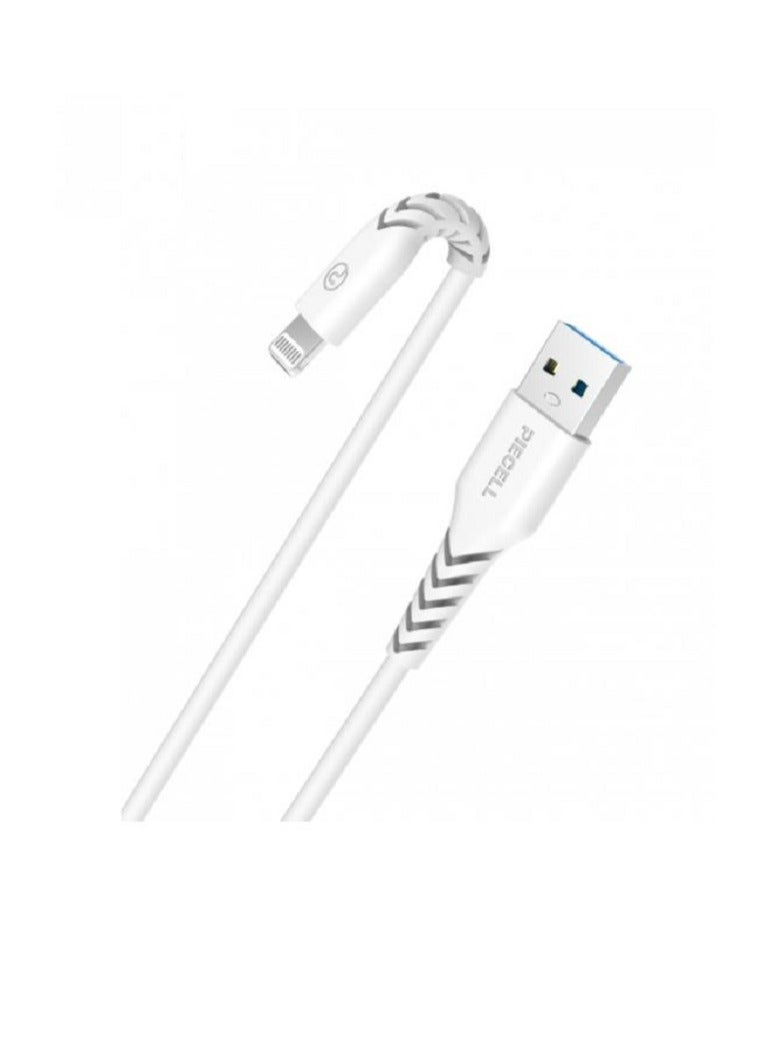 بايسيل كيبل ايفون 120 سم ماركة بيسيل الامريكية معتمد من ابل جلد ابيض - Image 4