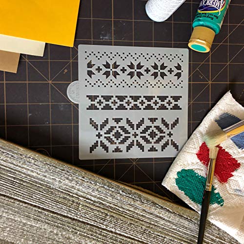 Designer Stencils Fair Isle Pattern Cookie and Craft Stencil by Designer Stencils - Image 5