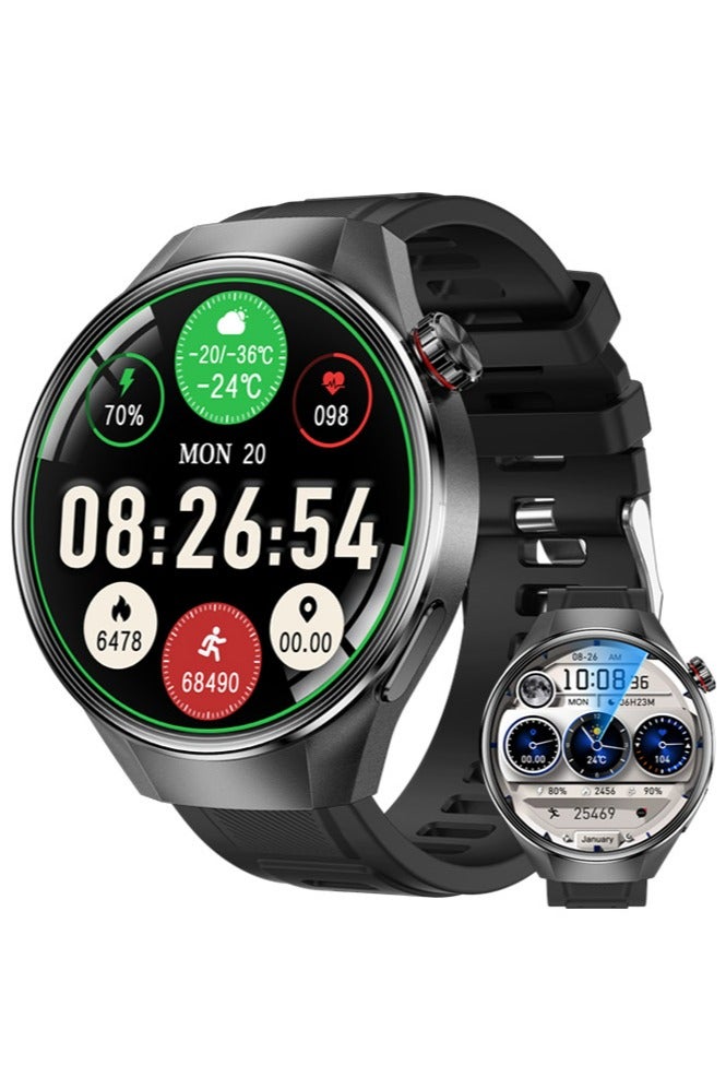 رولستيمي ساعة ذكية للرجال 1.75 " أمولد ، مكالمات بلوتوث ، مراقب النوم ، جهاز تعقب للياقة البدنية ، آي بي 67 ساعة ذكية مضادة للماء للرجال ، متوافقة مع أندرويد / يوس ، مساعد صوتي - Image 1