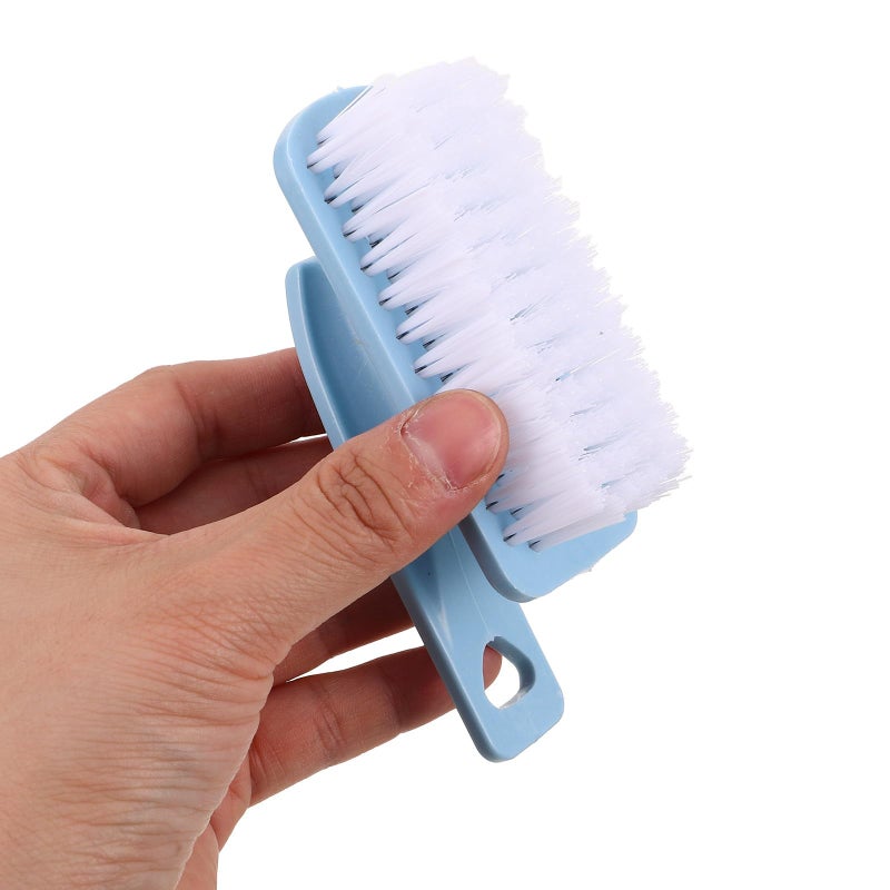 Multi Function Bent Handle Kitchen Brush For Juicer Appliance Sink Bathtub Cleaning Blue - Image 5