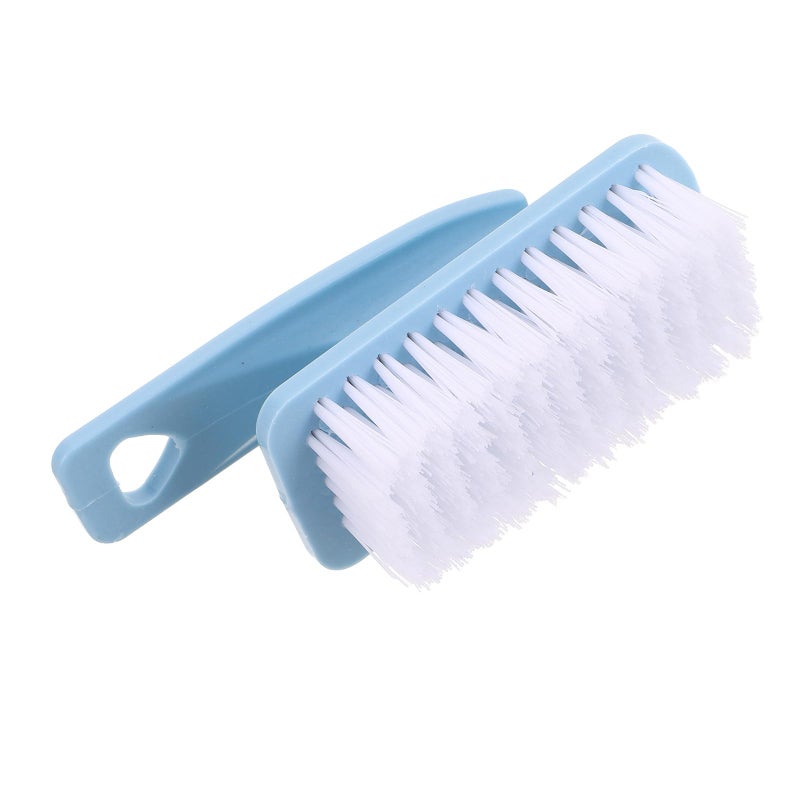 Multi Function Bent Handle Kitchen Brush For Juicer Appliance Sink Bathtub Cleaning Blue - Image 2