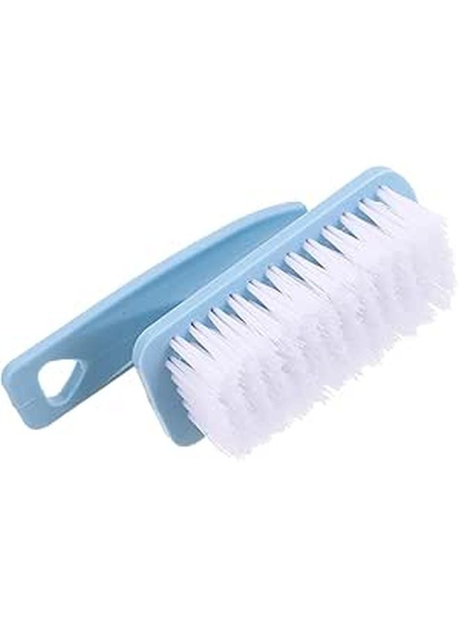 Multi Function Bent Handle Kitchen Brush For Juicer Appliance Sink Bathtub Cleaning Blue - Image 1