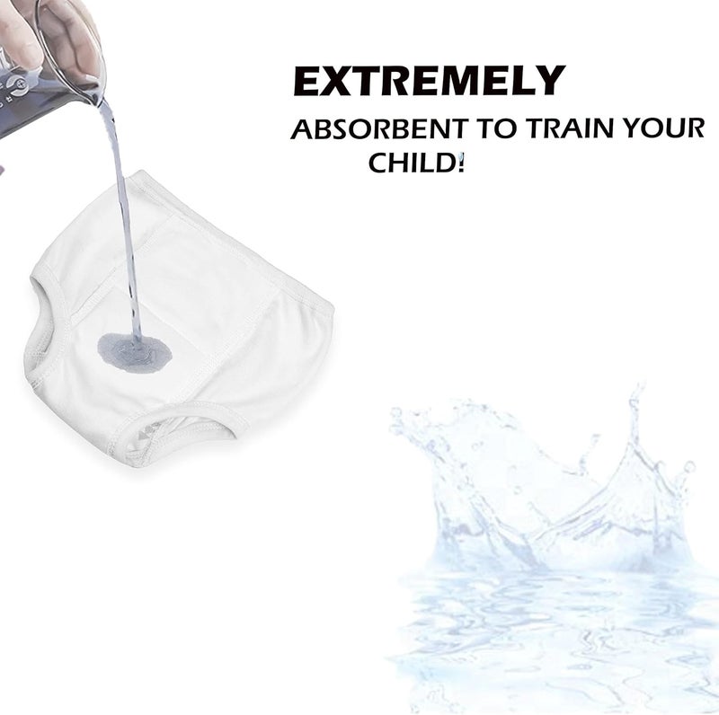 BaeBae Goods Potty Training Underwear for Boys  Girls 8 Piece Absorbent Cotton Baby Toddler Training Pants 12M 2T 3T 4T 5T - Image 3