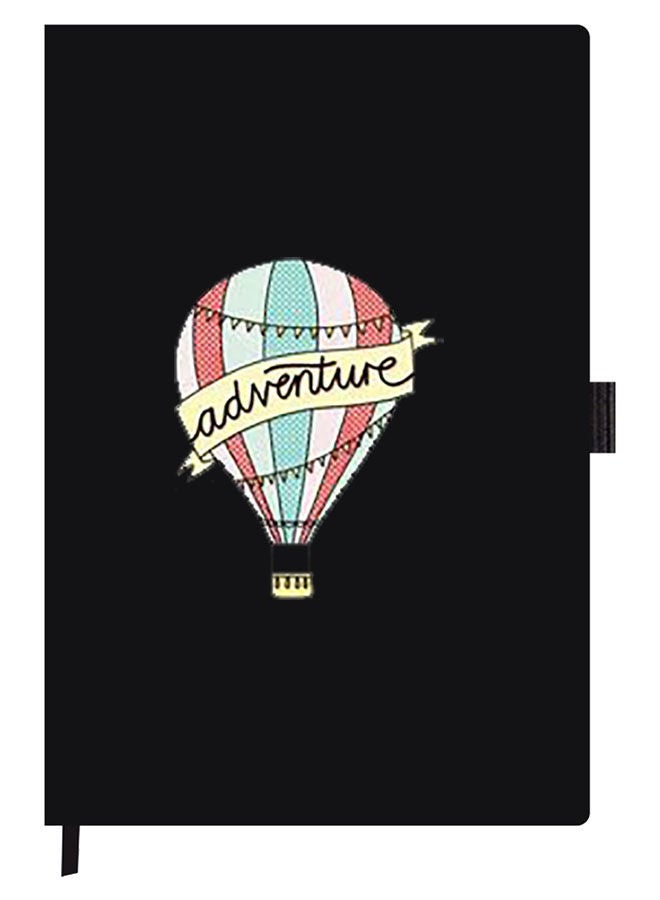 Theodor Designer A5 Thick Black Hardcover Notebook Adventure - Image 1