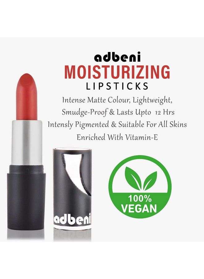 adbeni Causal Set Color Lipstick 4.5G Each ; Superfine Finish Formula Long Lasting & Moisturising ; One Swipe Pigmentation Shade 05 & Shade 11 (Pack Of 2)  - Image 4