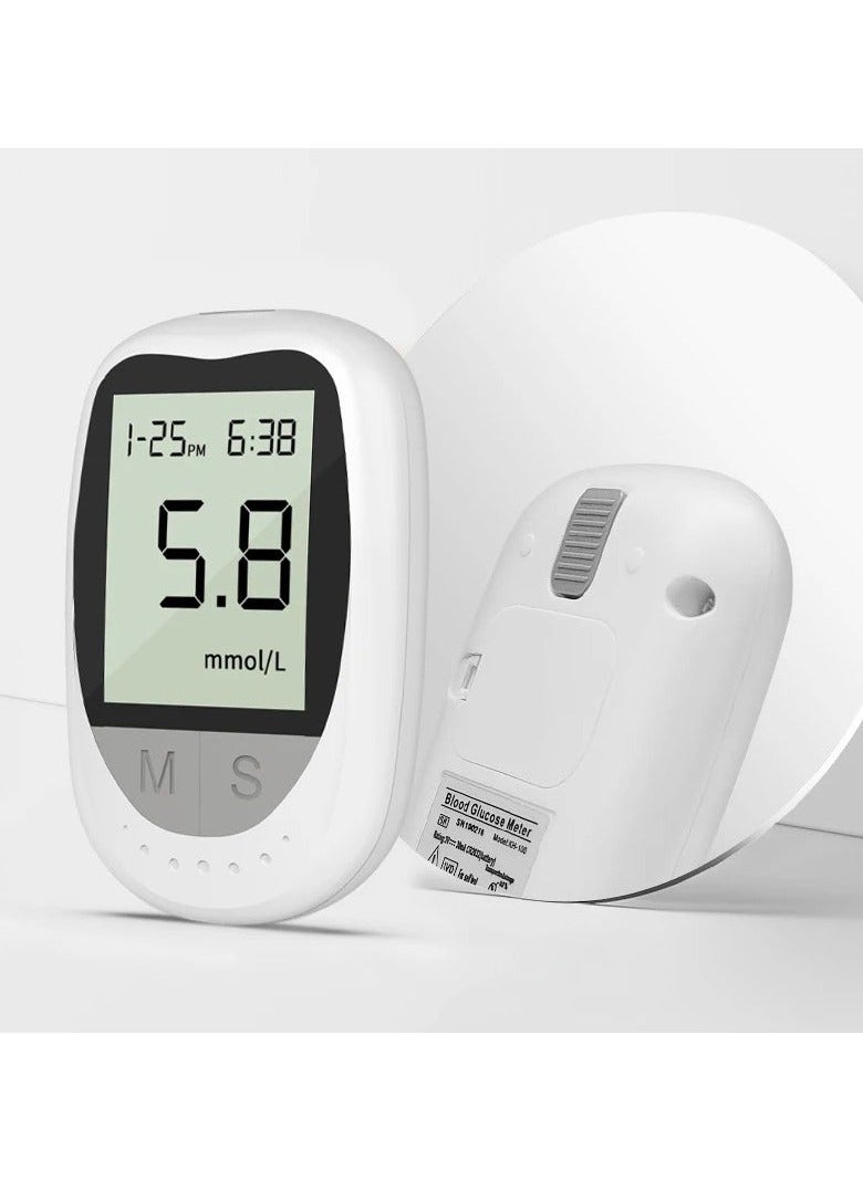 Safe Exrctive CE Simple Blood Glucose Monitoring System With 50 Test Strips And Lancets