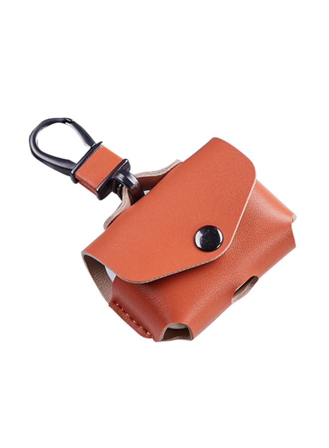 Raxoom Case Cover For Apple AirPods 1/2 Leather Earphones Shockproof Protective Case Orange