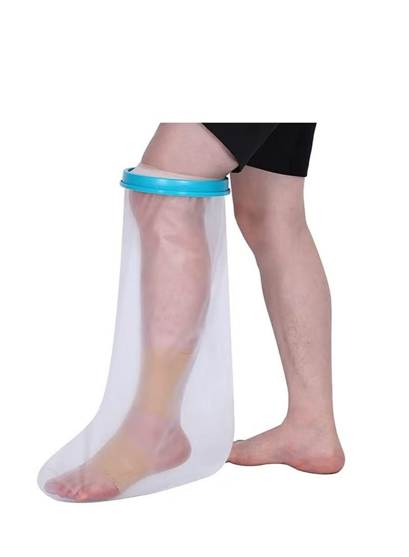 Generic Cast Cover For Shower Leg Adult Waterproof Cast Protector For Foot Reusable Shower Boot Cast Bag For Leg Cast Leg Cover For Showering After Surgery Watertight Seal To Keep Cast And Bandage Dry - Image 1