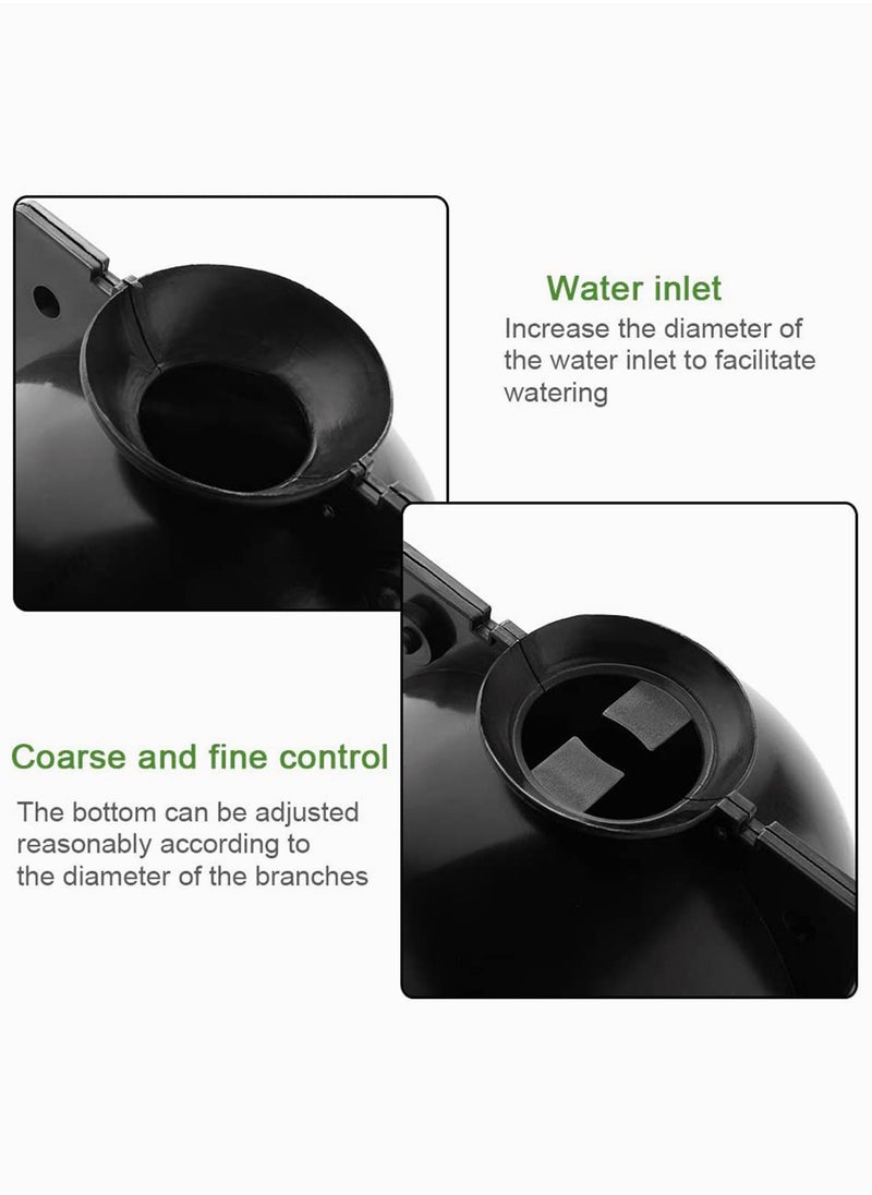 SYOSI - Plant Rooting Device, Plant Rooting Ball, Damage Free Grafting Box Plant Rooting Grow Box Plant Root Growth Grafting Ball Device for Plant Propagation Air-Layering Pod (Black) 9 Pieces - Image 1