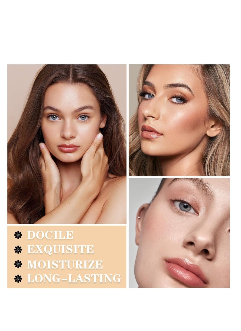 Excefore - Liquid Foundation Full Coverage Foundation, Light Long-lasting Matte Finish Face Foundation Makeup, BB Cream Foundation Base Primer for All Skin Types (Fair Ivory) - Image 1