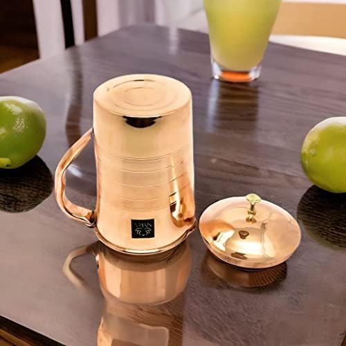 Nyra® Pure Copper Tamba Water Jug Pitcher 1.8 Liter Storage Water, Home, Kitchen, Office, Gifts, Benefits for Health - Image 4