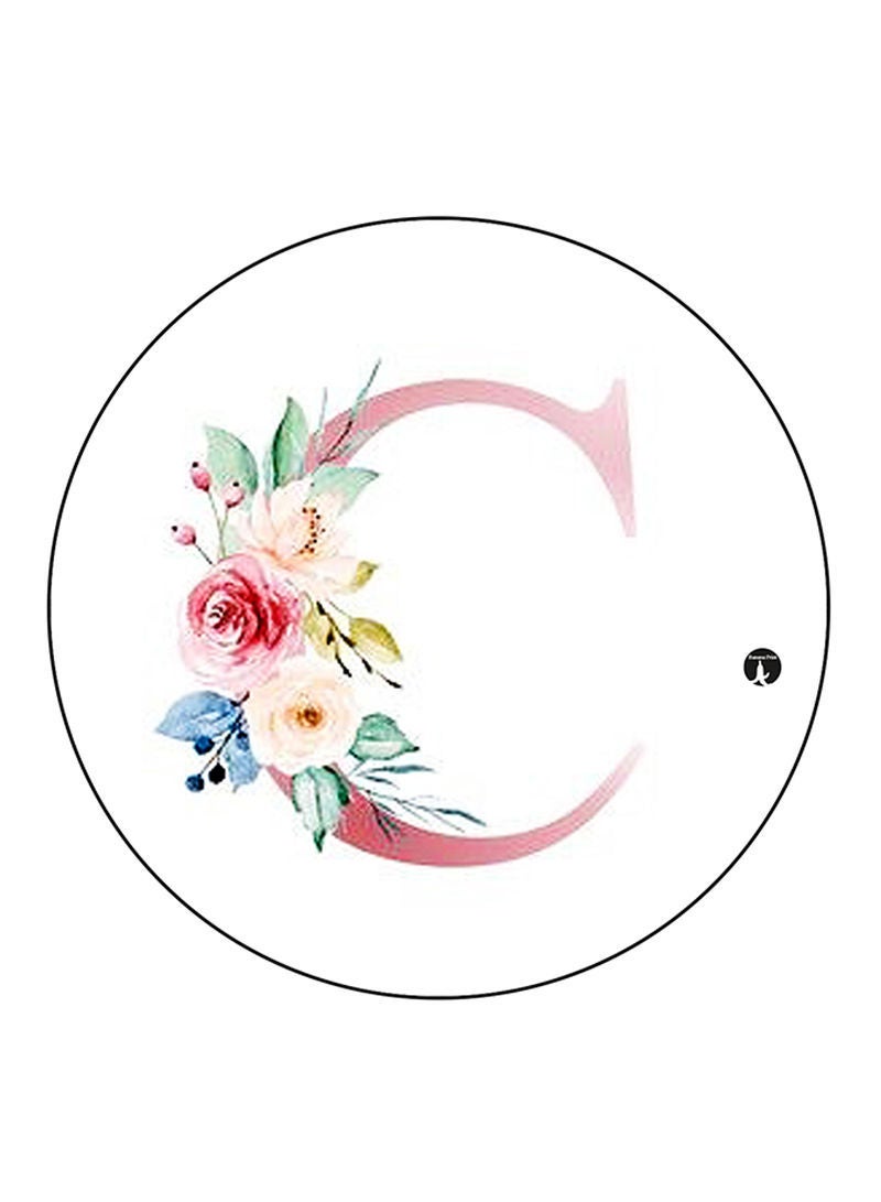 RKN Letter C Printed Mouse Pad Multicolour